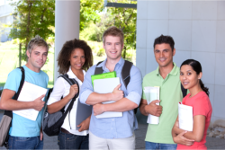 students smiling