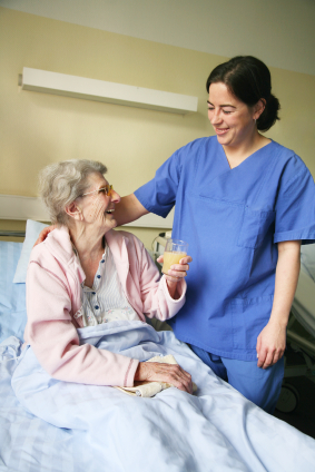 caretaker and her patient